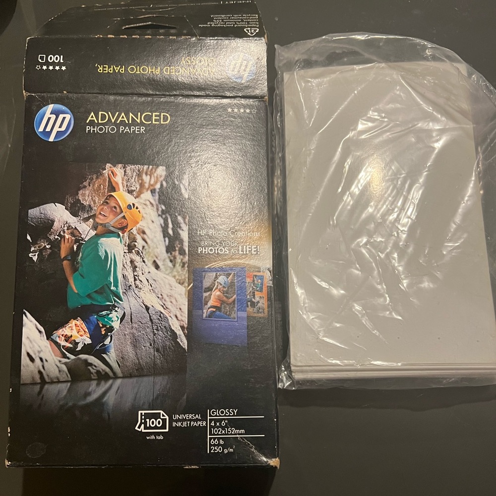 HP Advanced Photo Paper Inkjet 4x6” 51 Sheets Glossy